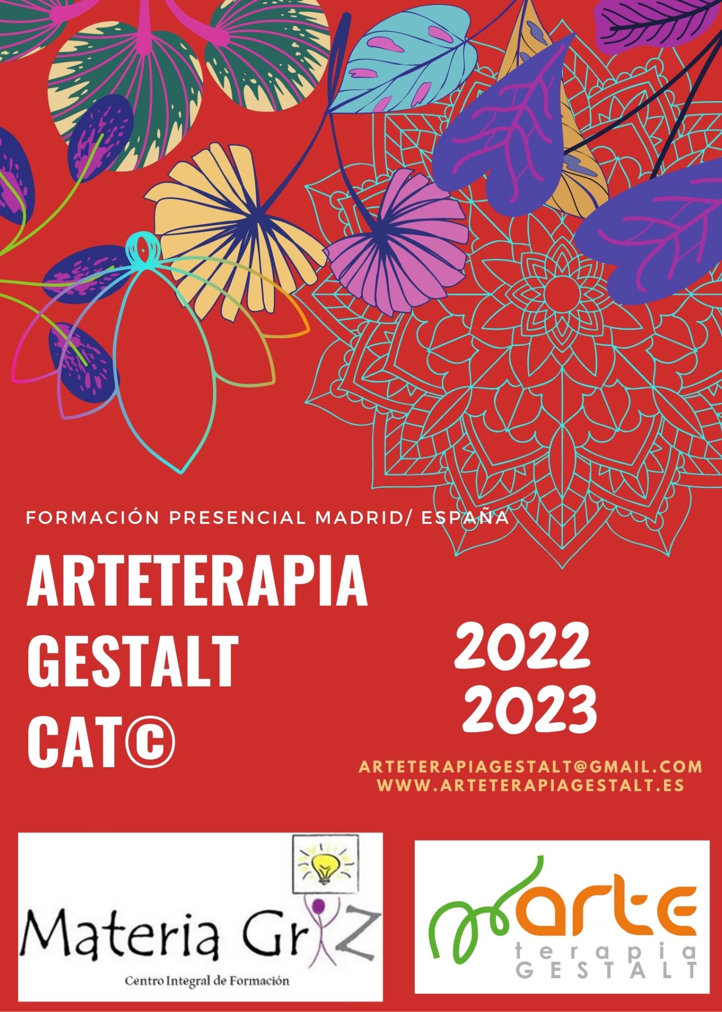 imagen: 2022- 2023 Formación PRESENCIAL CAT® Arteterapia Gestalt- Materia Griz- Madrid- España