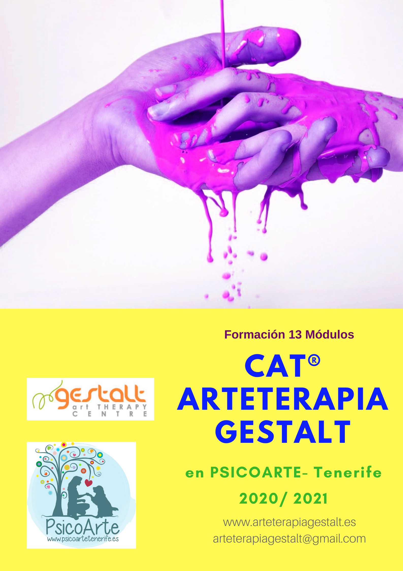 imagen: 2020 Formación PRESENCIAL CAT® Arteterapia Gestalt Avanzado- Psicoarte- TENERIFE- España