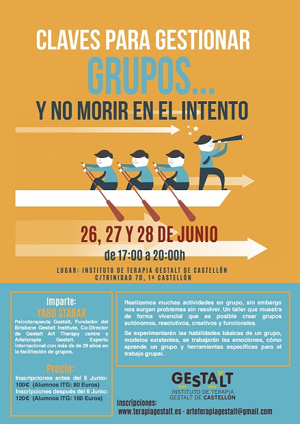 foto #1 de entrada del blog: 2017, Taller: CLAVES PARA GESTIONAR GRUPOS en Castelln- Espaa